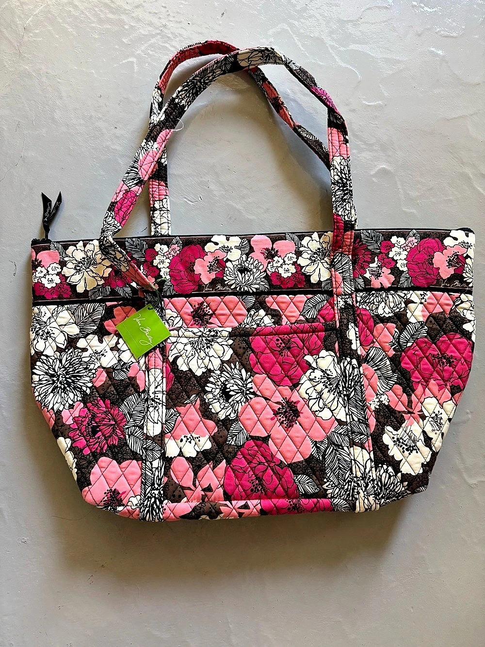 Vera Bradley Miller Bag in Mocha Rouge NWT